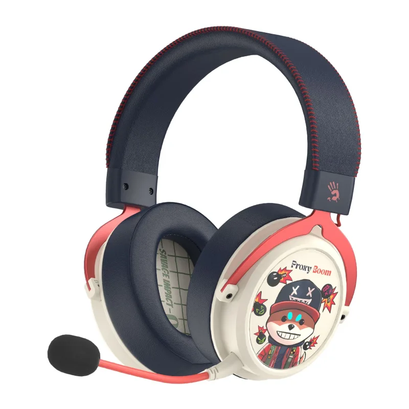 Наушники A4Tech Bloody MR595 Proxy Boom бежевый/черный (MR595)