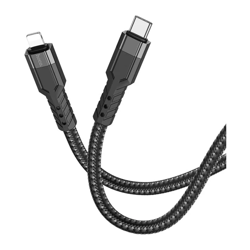 Кабель Hoco U110 iP PD Lightning 1.2м черный