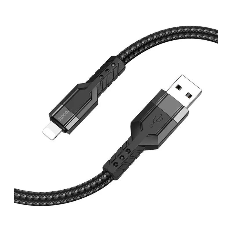 Кабель Hoco U110 iP Lightning 1.2м черный