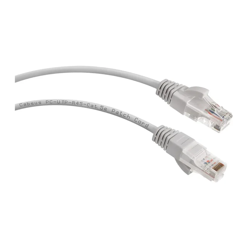 Патч-корд Cabeus PC-UTP-RJ45-Cat.5e-10m-LSZH серый