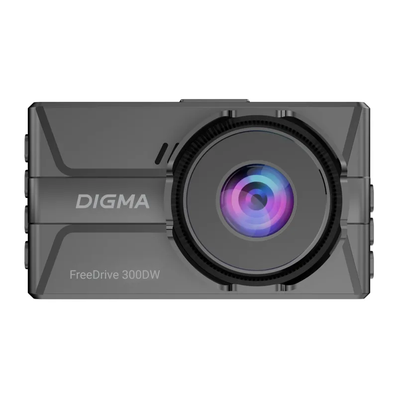 Автомобильный видеорегистратор Digma FreeDrive 300DW черный (FD300DW)