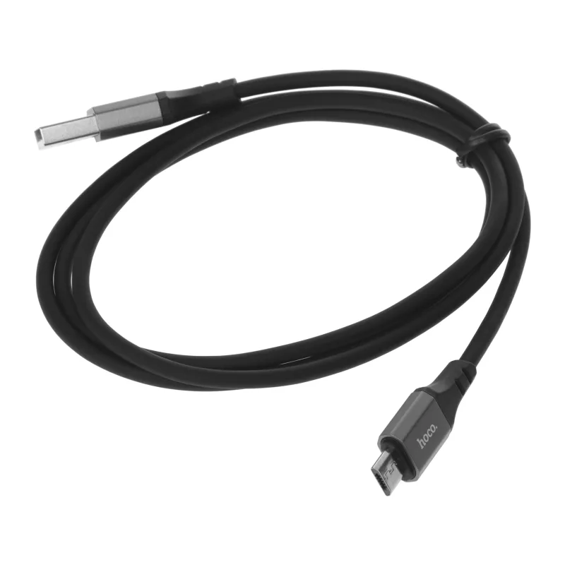 Кабель Hoco X86 USB-Micro USB Spear 1м черный