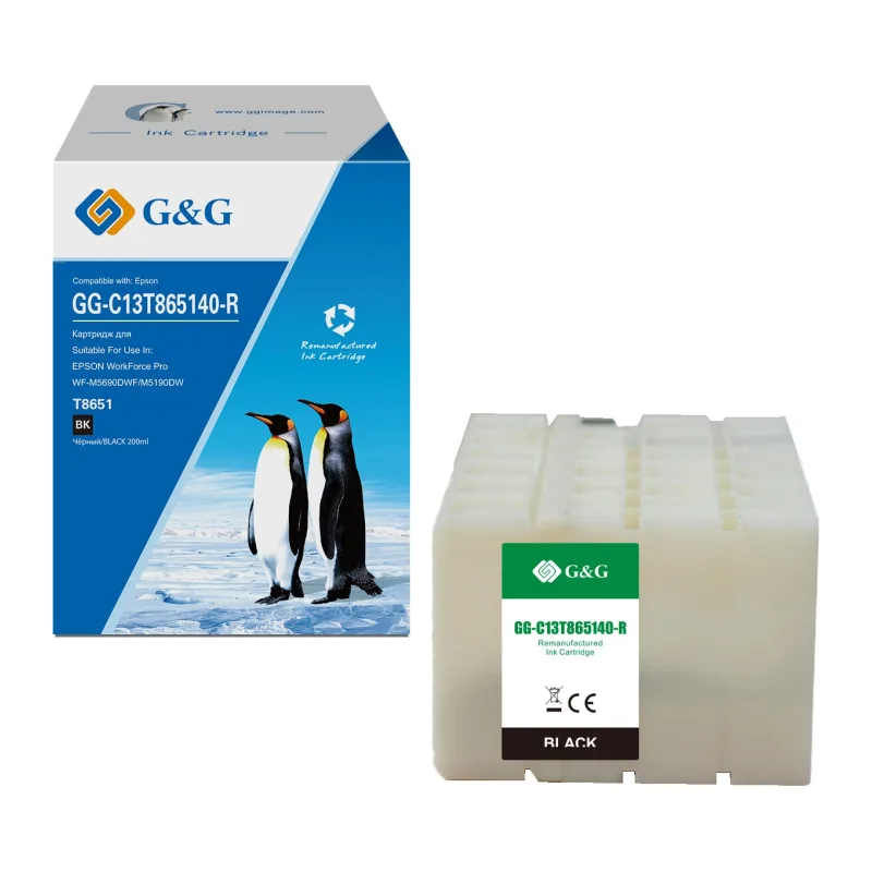 Картридж G&G GG-C13T865140-R черный