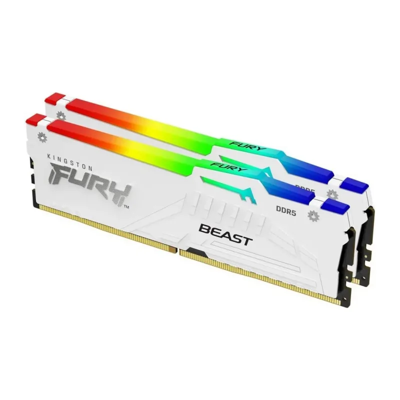 Оперативная память Kingston Fury Beast White CL36 K2 32GB DDR5 (KF560C36BWE2AK2-32)