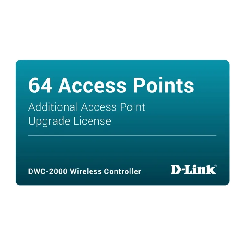 Лицензия для управления дополнительными точками доступа D-Link DWC-2000-AP64-LIC