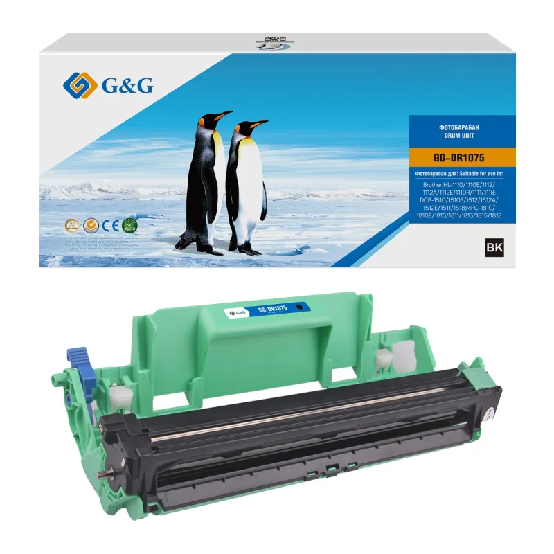 Блок фотобарабана G&G GG-DR1075 черный