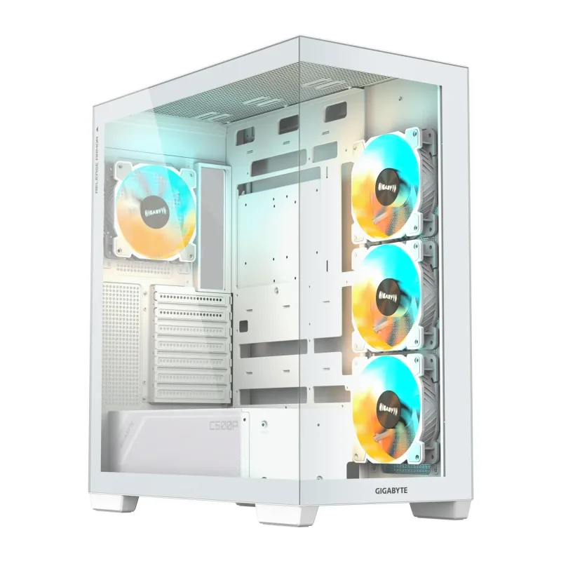 Корпус Gigabyte C500 Panoramic Stealth Ice без БП белый (GB-C500PI ST)