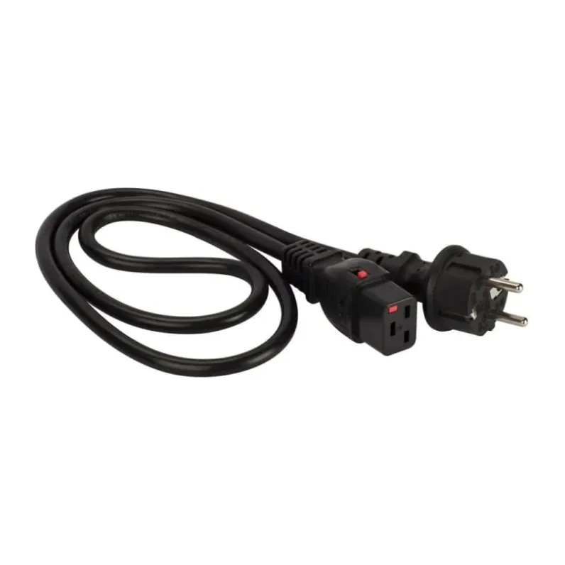 Шнур питания Lanmaster LAN-PP19L/SH-1.0-BK черный