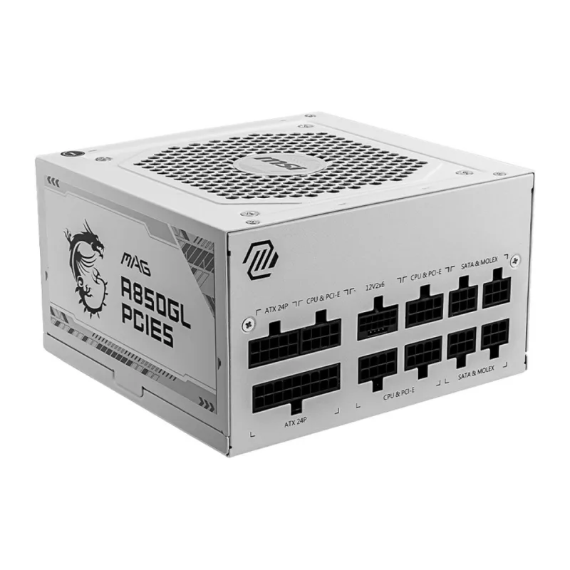 Блок питания MSI MAG A850GL PCIE5 White (306-7ZP8A24-CE0)