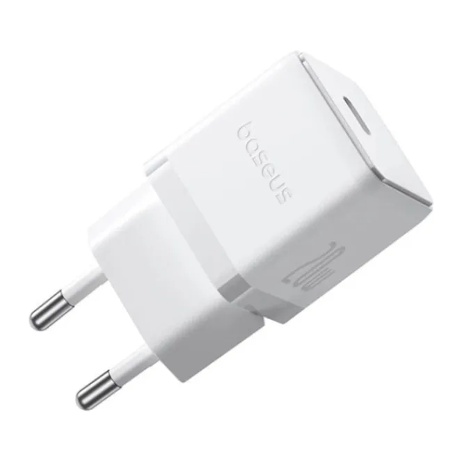 Сетевое зарядное устройство Baseus Palm 20W EU Moon White (P10111602213-01)