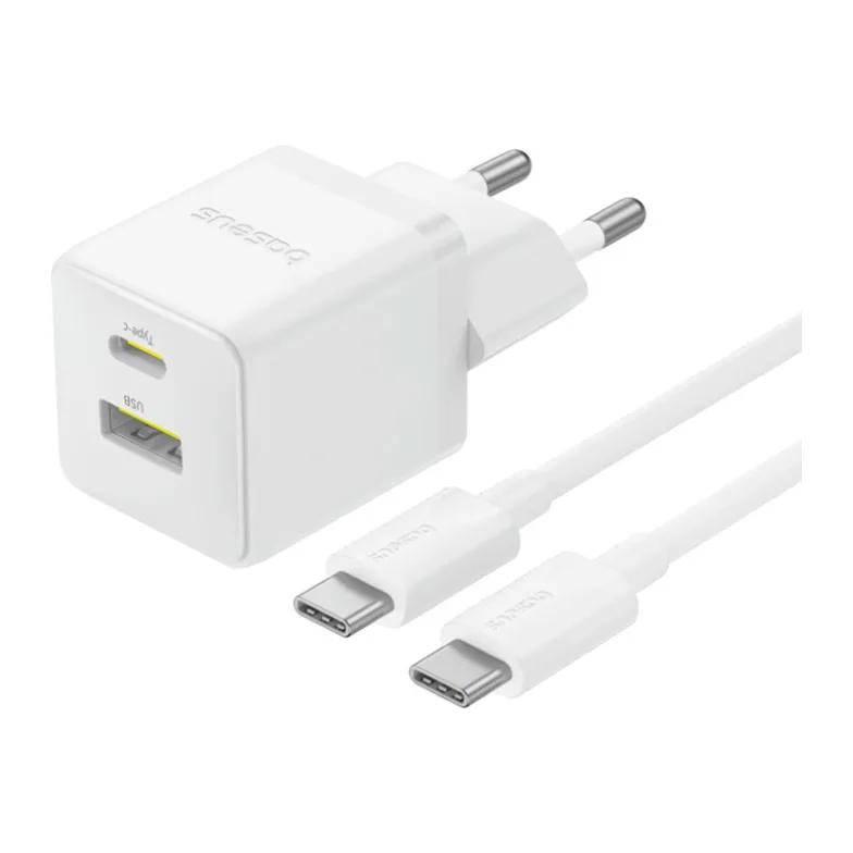 Сетевое зарядное устройство Baseus Palm C+U 30W EU Moon White (P1011160A213-01)