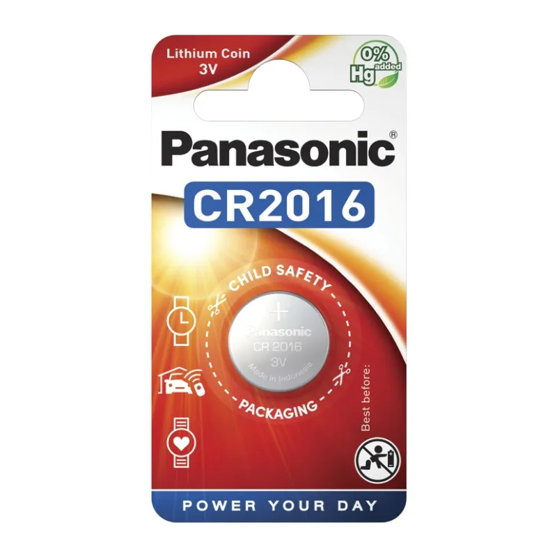 Батарейка Panasonic Lithium CR2016 BL1 (CR-2016EL/1B)