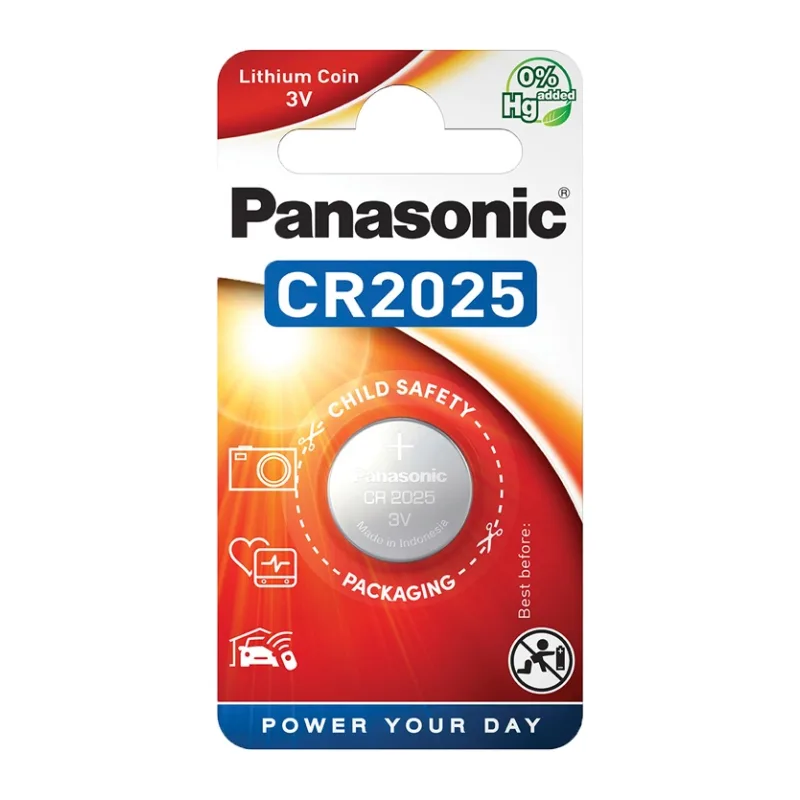 Батарейка Panasonic Lithium CR2025 BL1 (CR-2025EL/1B)