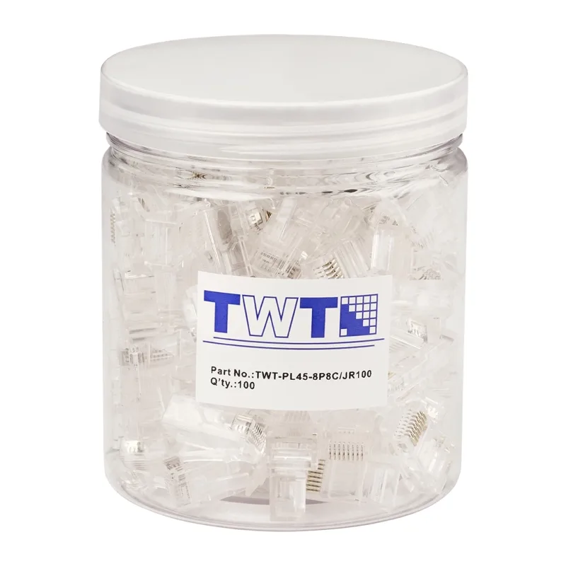 Коннектор TWT TWT-PL45-8P8C/JR100 прозрачный 100шт