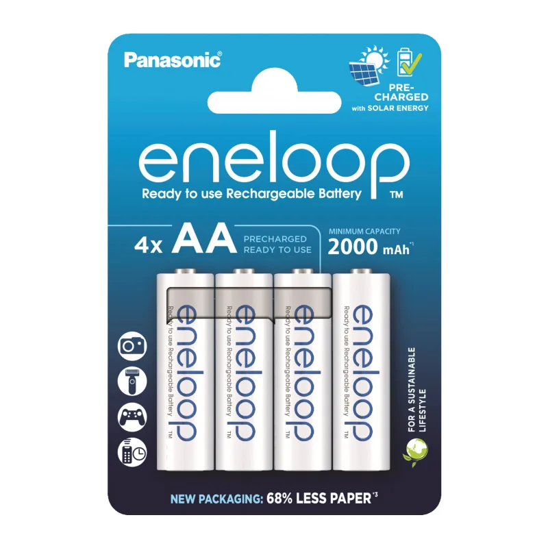 Аккумулятор Panasonic Eneloop AA 2000mAh BL4 (BK-3MCDE/4CP)