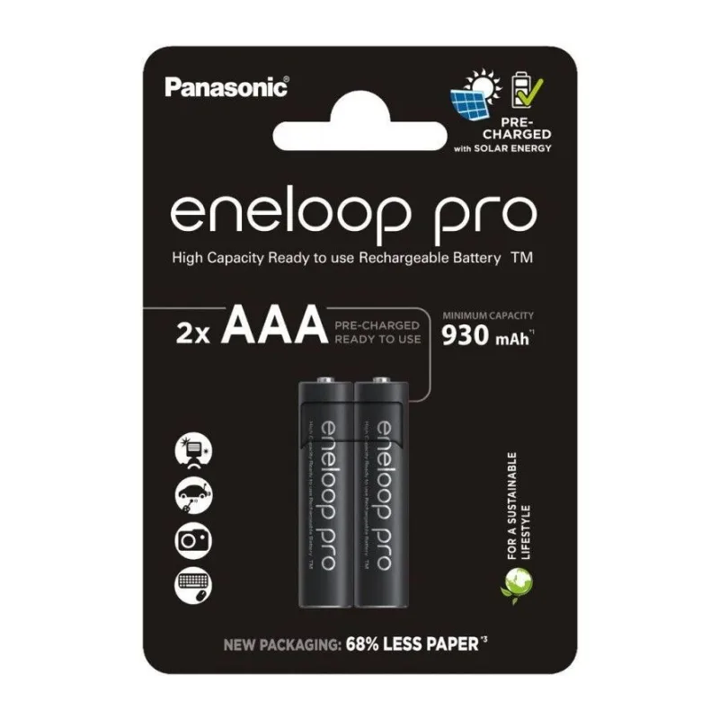 Аккумулятор Panasonic Eneloop Pro AAA 930mAh BL2 (BK-4HCDE/2CP)