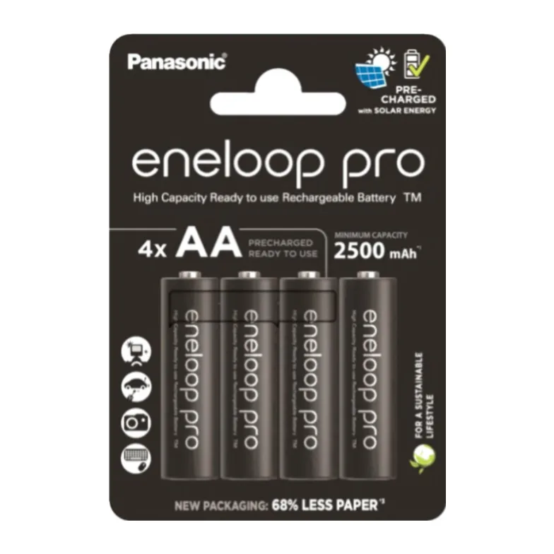 Батарейка Panasonic Eneloop Pro AA 2500mAh BL4 (BK-3HCDE/4CP)