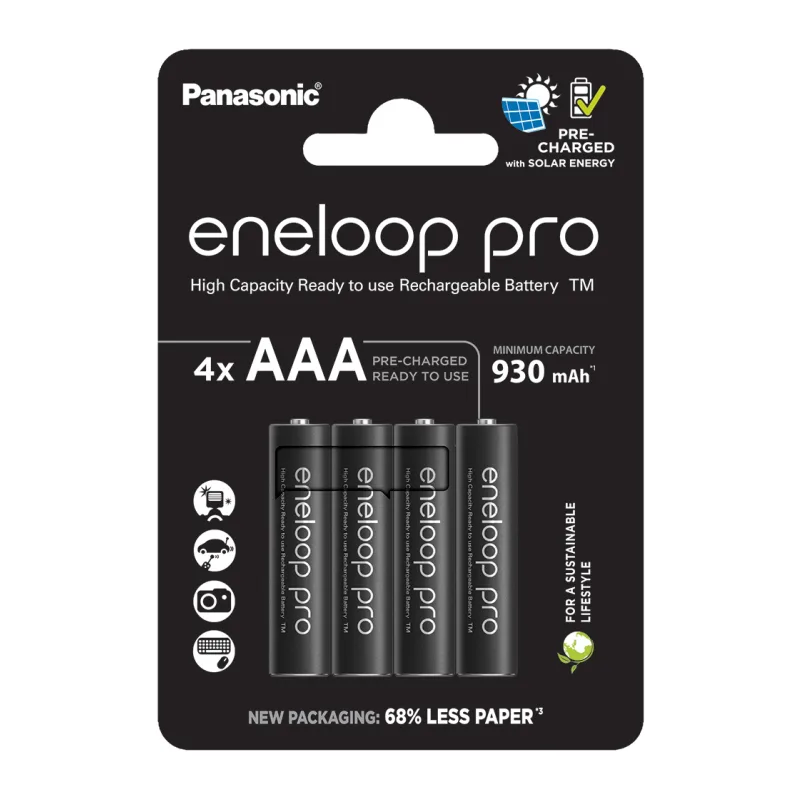 Батарейка Eneloop Pro AAA 930mAh BL4 (BK-4HCDE/4CP)