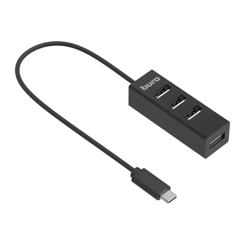 USB-хаб Buro BPH-C-1906 черный (BU-USBC-HUB-4U20)