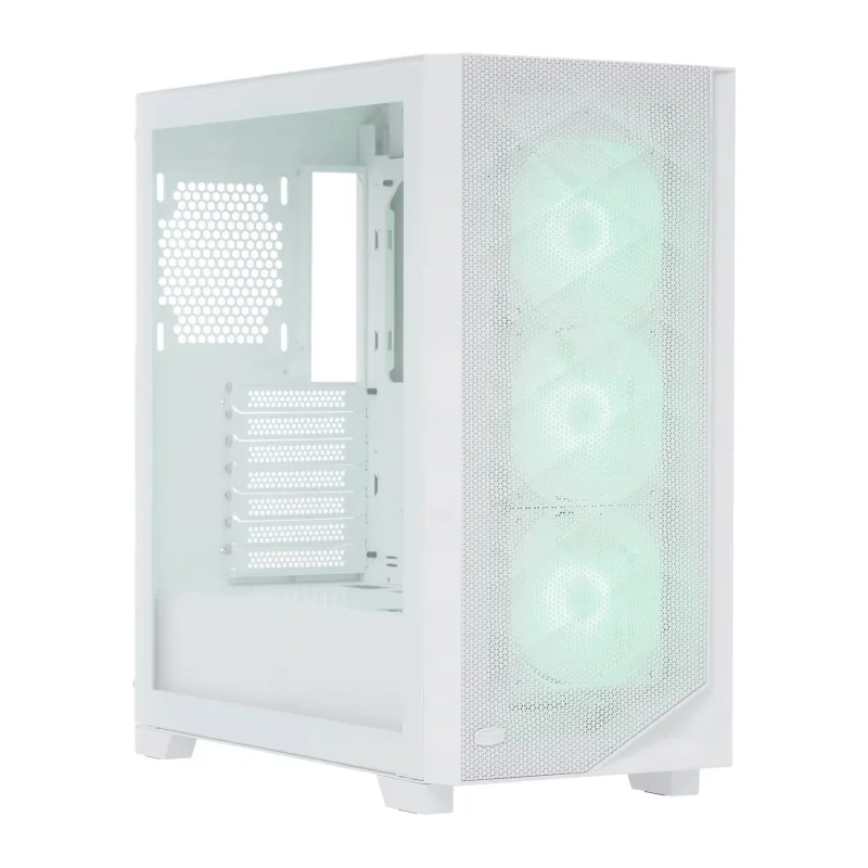 Корпус PcCooler C3D510 WH ARGB белый без БП (C3D510-WHP3-GL)