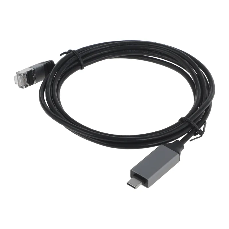 Кабель Buro BU-USB-C-LAN1000-2m черный