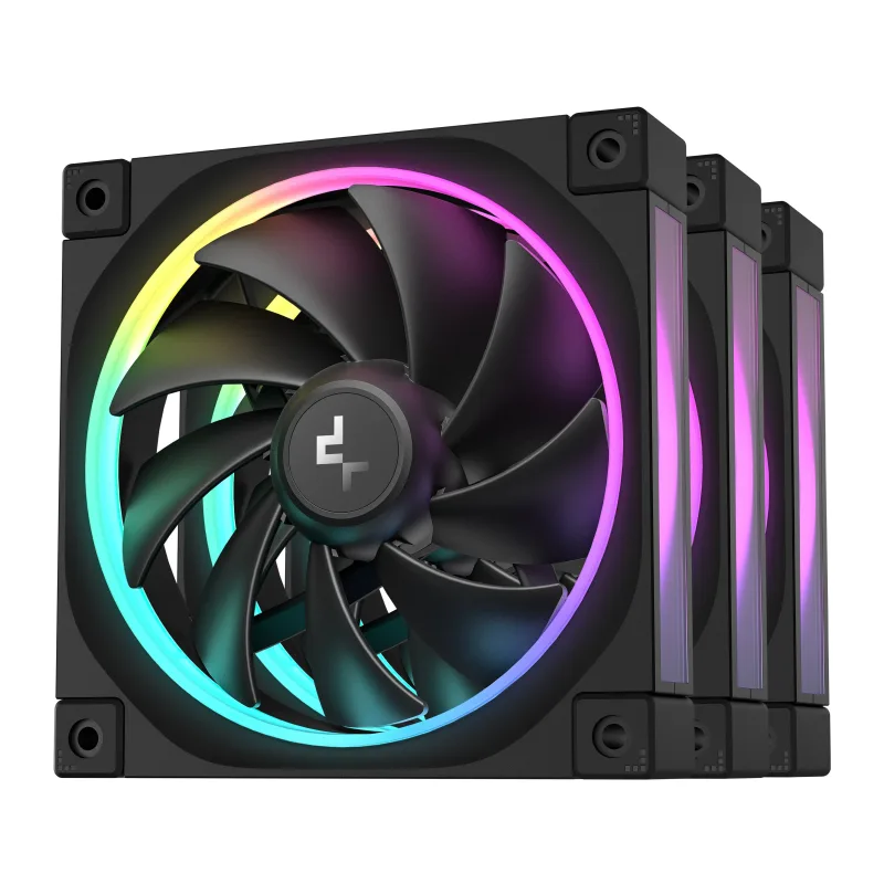 Комплект вентиляторов для корпуса DeepCool FL12-3 IN 1 Black (R-FL12-BKAPN3-G)