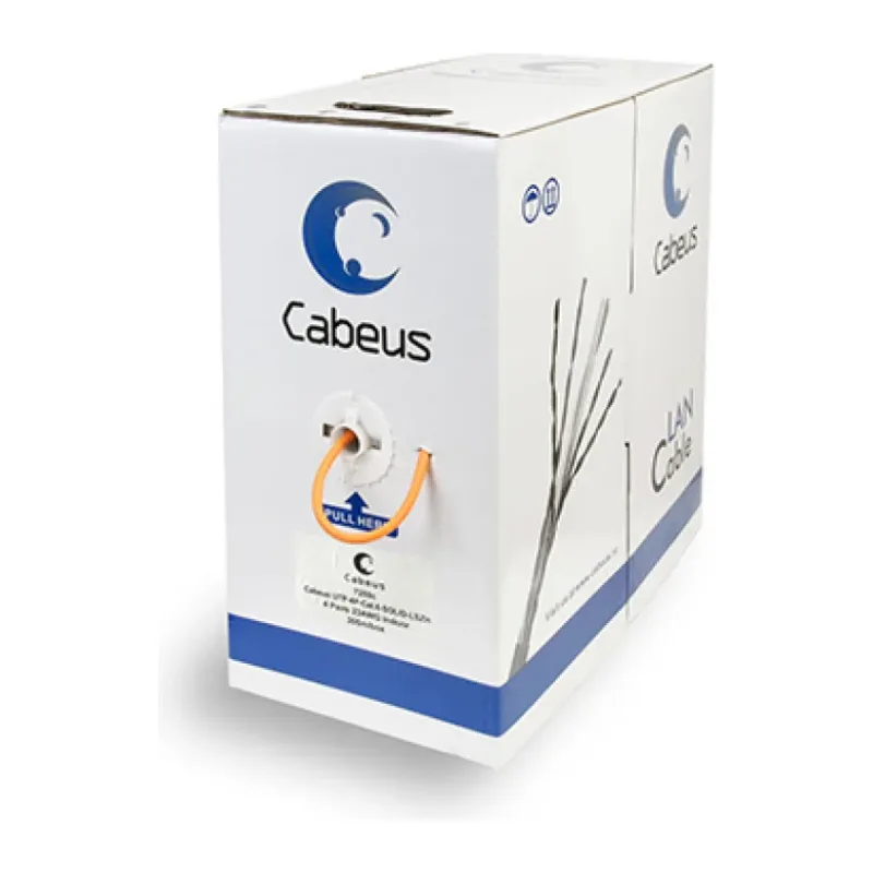 Кабель витая пара Cabeus UTP-4P-Cat.6-SOLID-LSZH