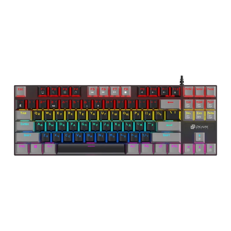 Клавиатура Oklick K600X черный/серый (2018129)