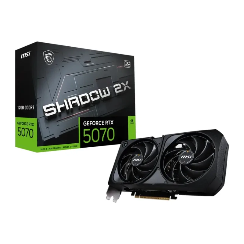 Видеокарта MSI GeForce RTX 5070 Shadow 2X OC 12GB GDDR7