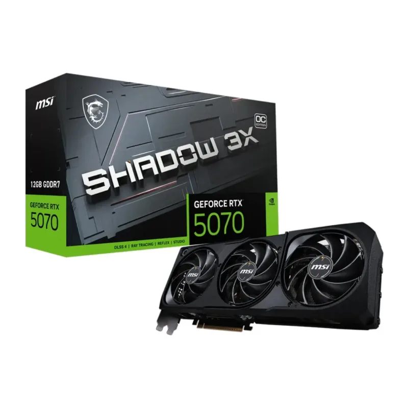 Видеокарта MSI GeForce RTX 5070 Shadow 3X OC 12G GDDR7