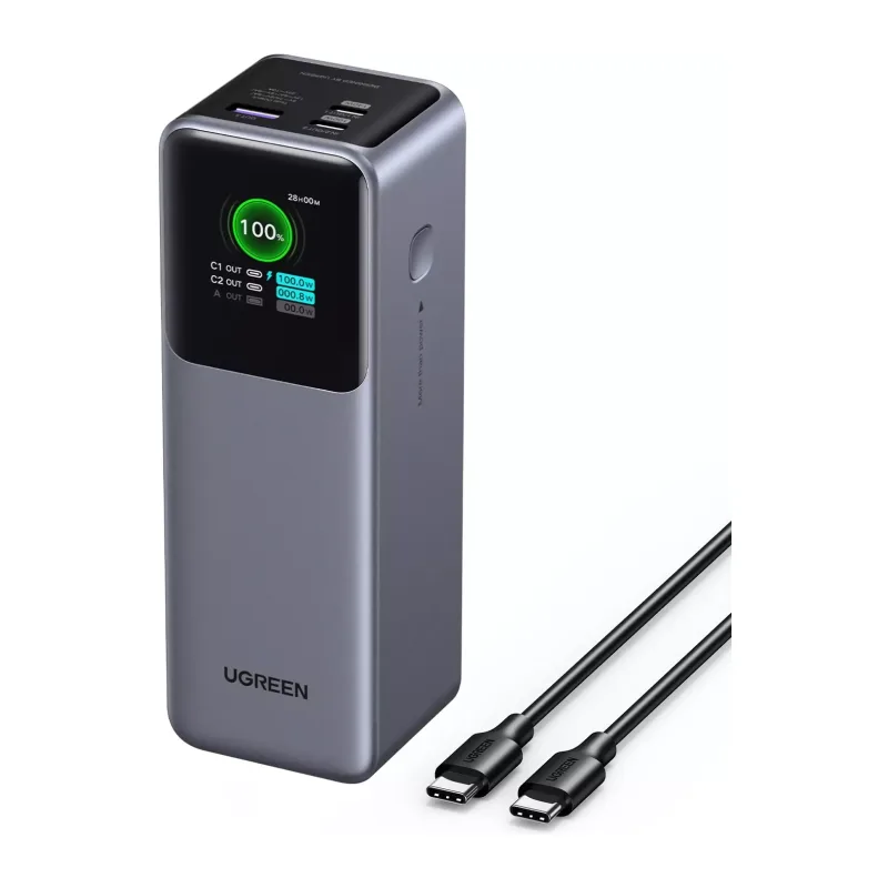 Портативное зарядное устройство Ugreen PB722 Space Gray (35525B)