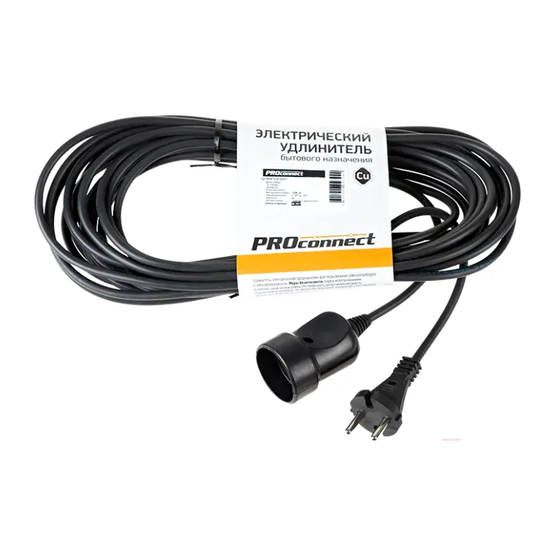Удлинитель PROconnect PROc-Uc 10м черный (11-7114)