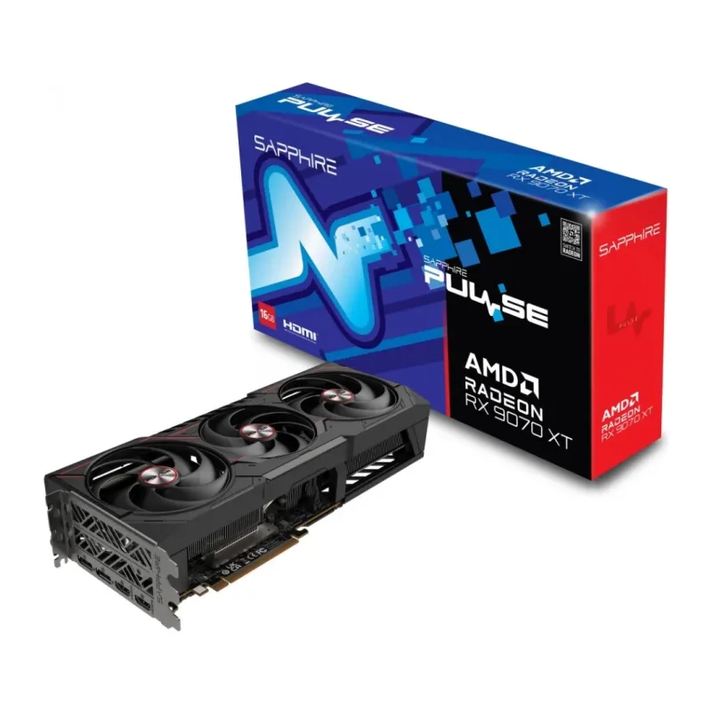 Видеокарта Sapphire RX 9070XT Pulse 16GB GDDR6 (11348-03-20G)