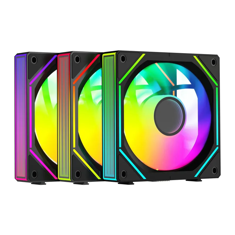 Комплект вентиляторов для корпуса Ocypus Gamma F12 UNI BK ARGB REVERSE BLADE 3 IN 1 (Gamma-F12-BK3AM01U-GL)