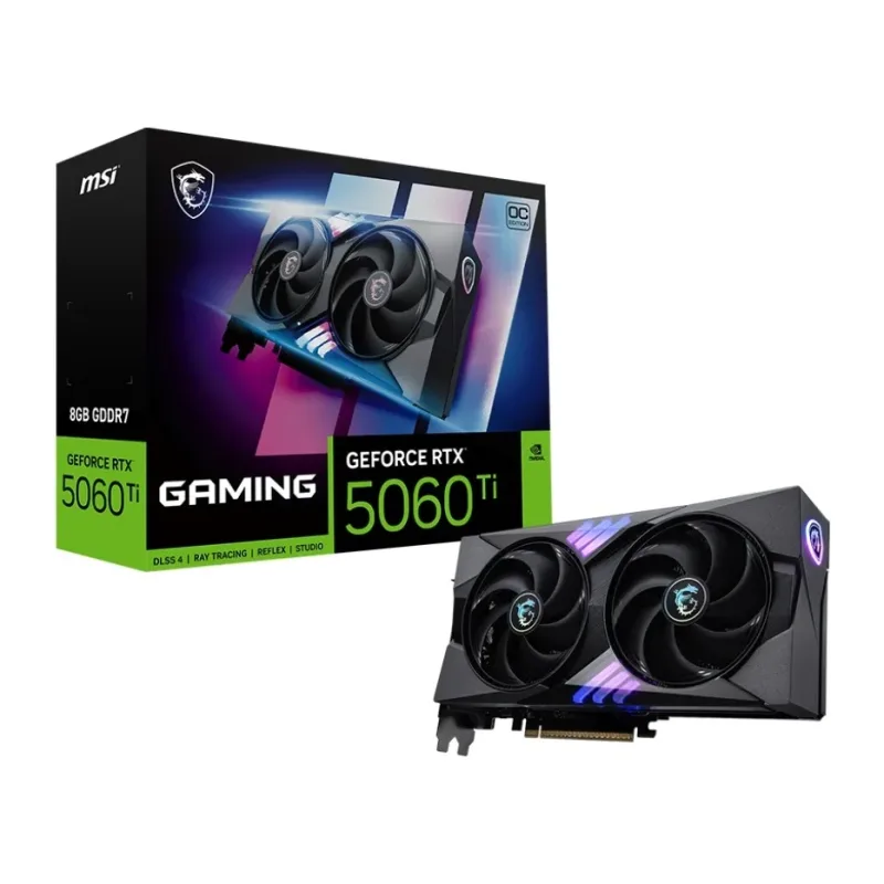 Видеокарта MSI GeForce RTX 5060 Ti Gaming OC 8GB GDDR7