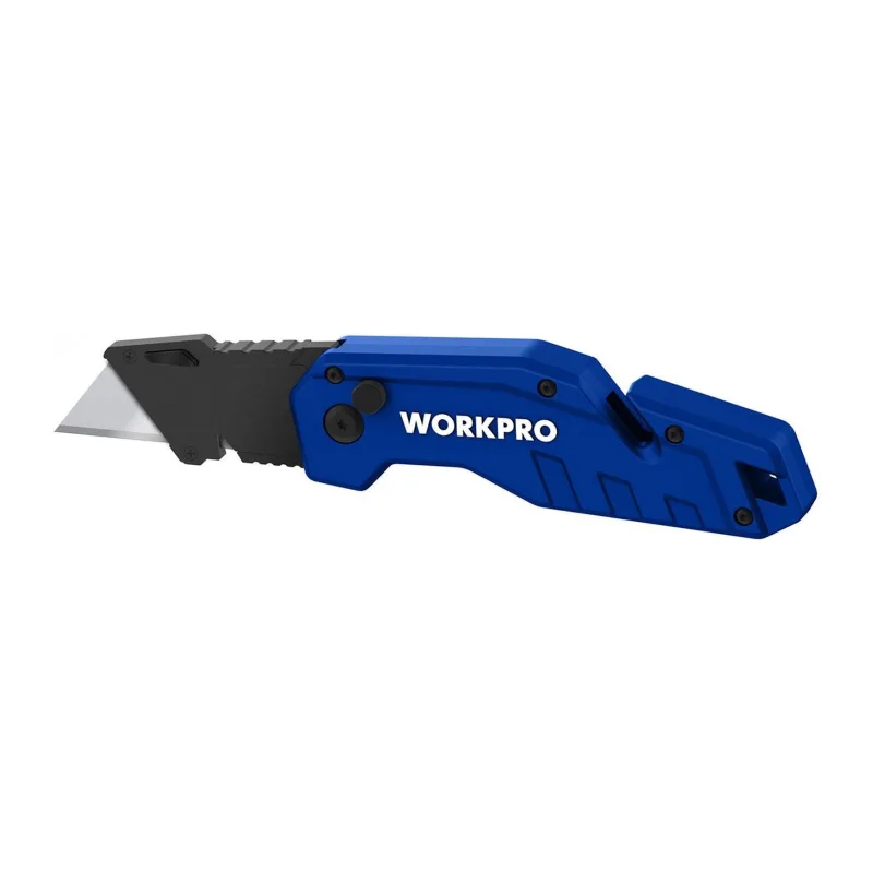 Нож строительный WorkPro WP211008 синий