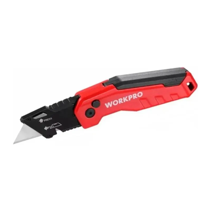 Нож строительный WorkPro WP211026 красный