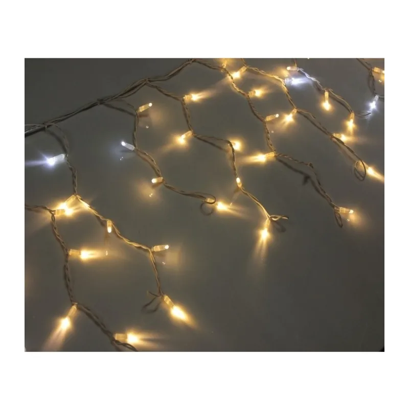 Светодиодная гирлянда ULED Бахрома ULED-LG-120-220V-(W-F-WW/W)