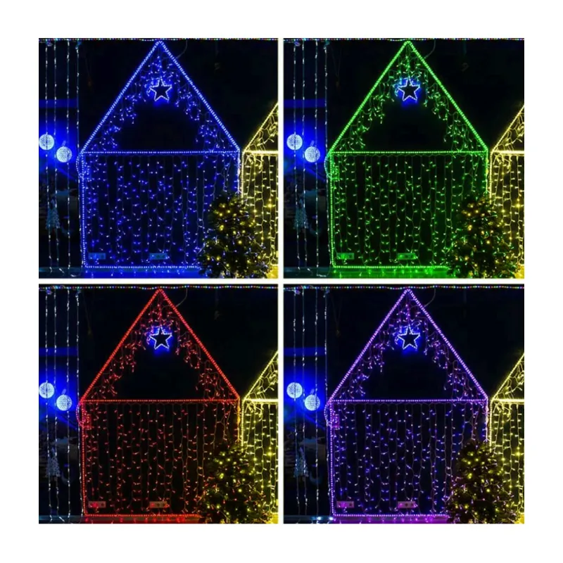 Светодиодная гирлянда ULED Стринг-лайт ULED-SL-100-24V-(W-ESR-RGB)