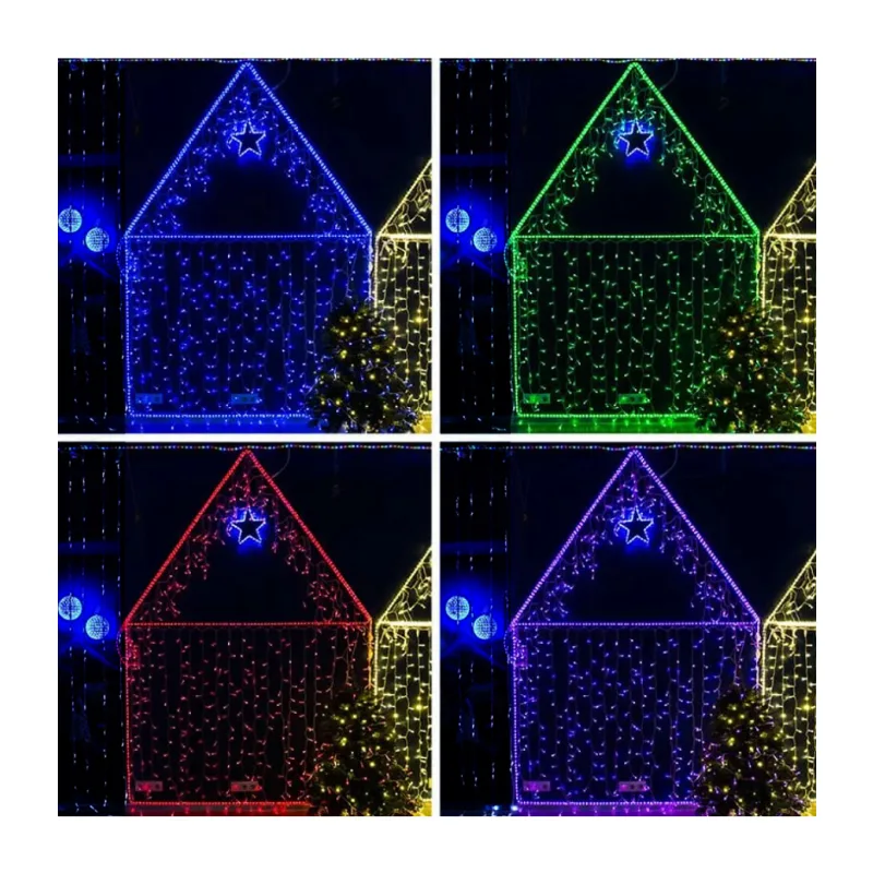 Светодиодная гирлянда ULED Стринг-лайт ULED-SL-100-24V-(B-ESR-RGB)