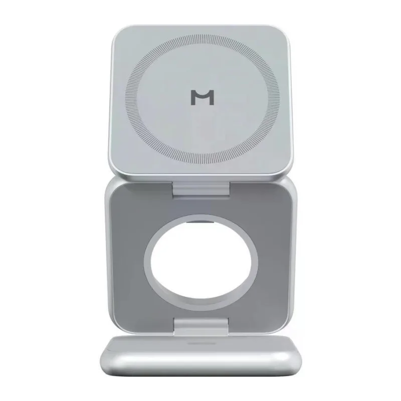 Беспроводное зарядное устройство Magssory Fold Pro WCH063 Silver (WCH063s)