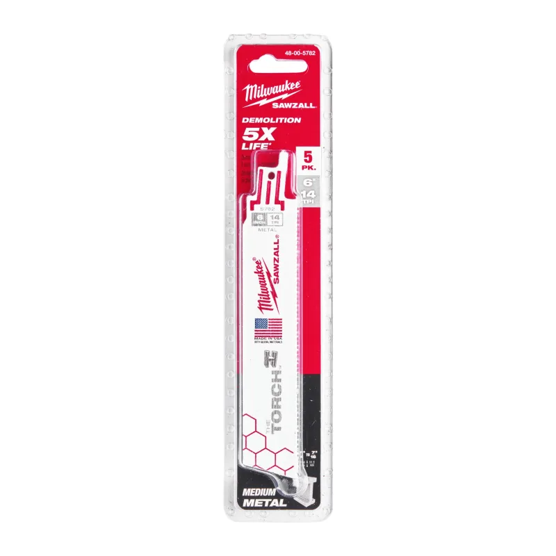 Полотно для сабельной пилы Milwaukee Sawzall 150x1.8 5 шт (48475782)