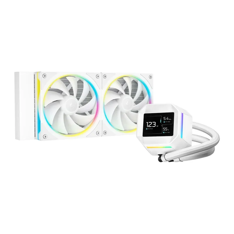 Система жидкостного охлаждения для процессора Deepcool LM240 WH (R-LM240-WHDMMC-1)