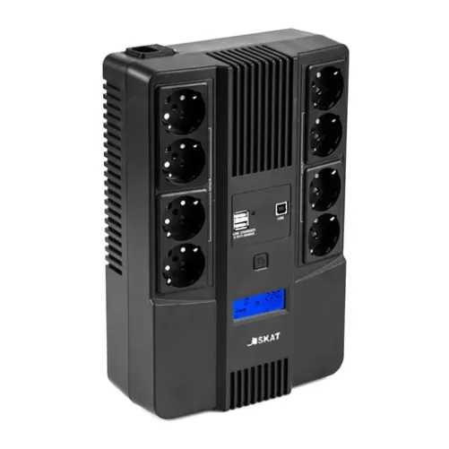 Источник бесперебойного питания Бастион SKAT-UPS 1000-AID-IN-1x9-8 черный (8934)