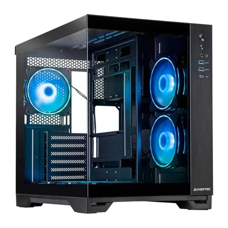 Корпус Chieftec Visio без БП черный (GM-30B-TG-OP)