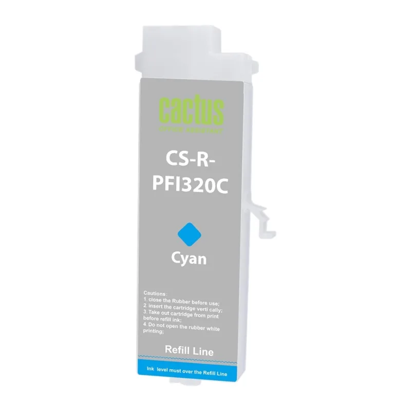Картридж Cactus CS-R-PFI320C голубой