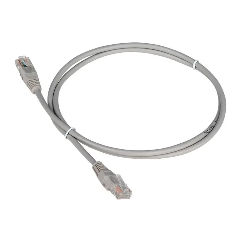 Патч-корд TWT (TWT-45-45-2.0-GY) UTP кат.5e. с заливными колпачками. 2.0 м. серый
