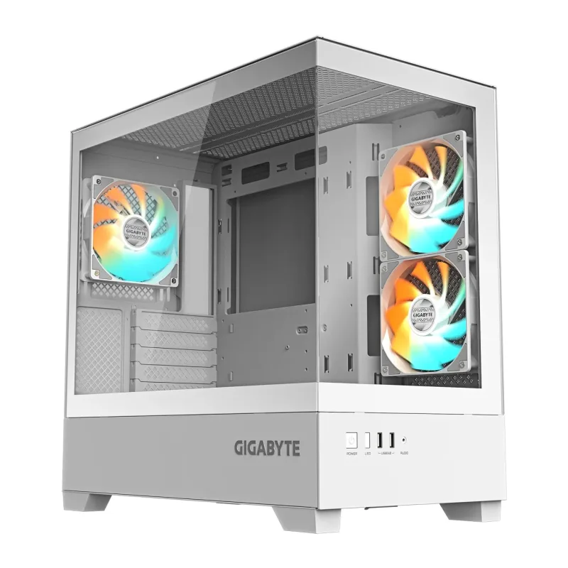 Корпус Gigabyte C201 Panoramic Ice mATX без БП (GB-C201PI)