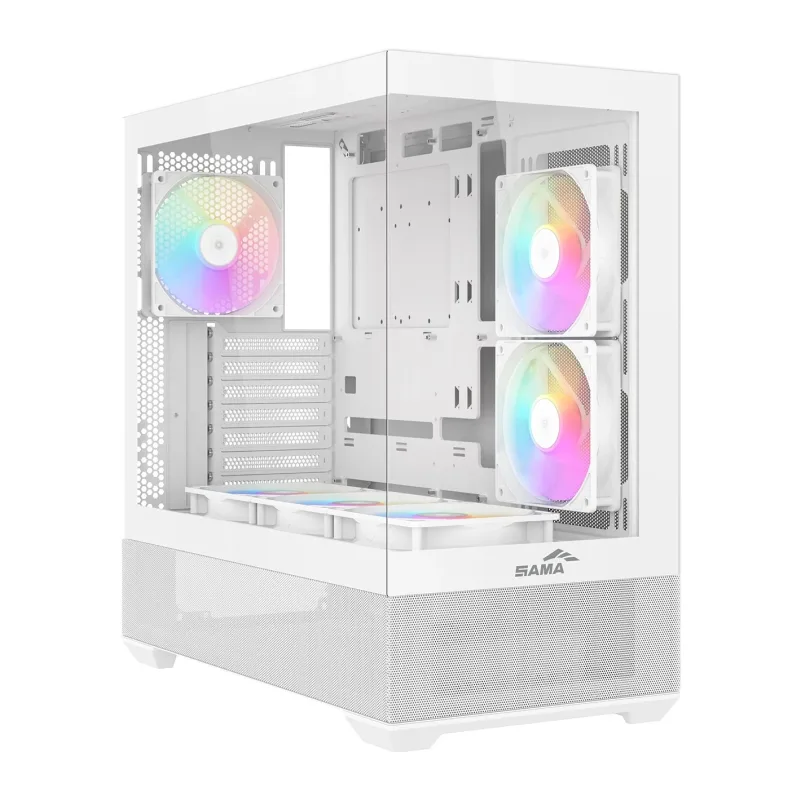 Корпус Sama V40 WH без БП белый (V40-WHADA6X1-GL)