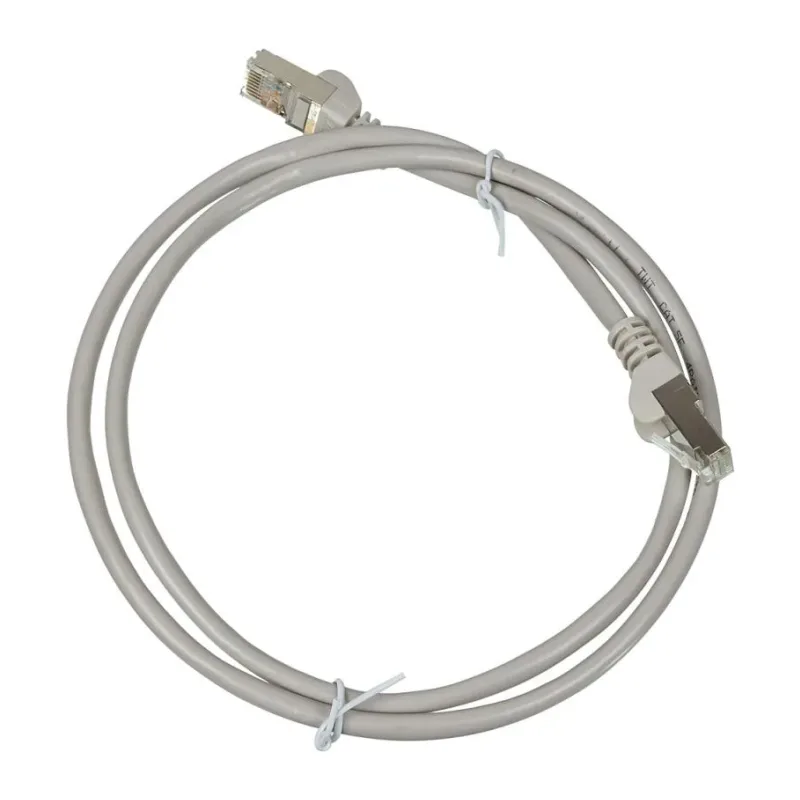 Патч-корд TWT TWT-45-45-1.0/S-GY вилка RJ-45-вилка RJ-45 кат.5е 1м серый LSZH (уп.:1шт)